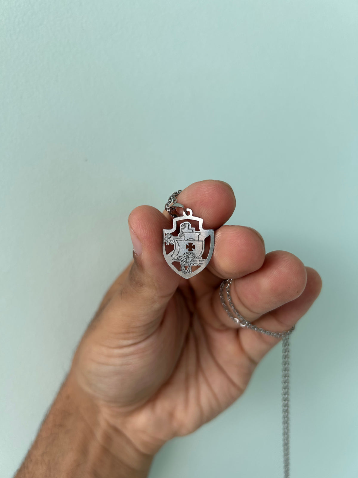 Cordão com Escudo do Vasco da Gama + Caixinha de Brinde