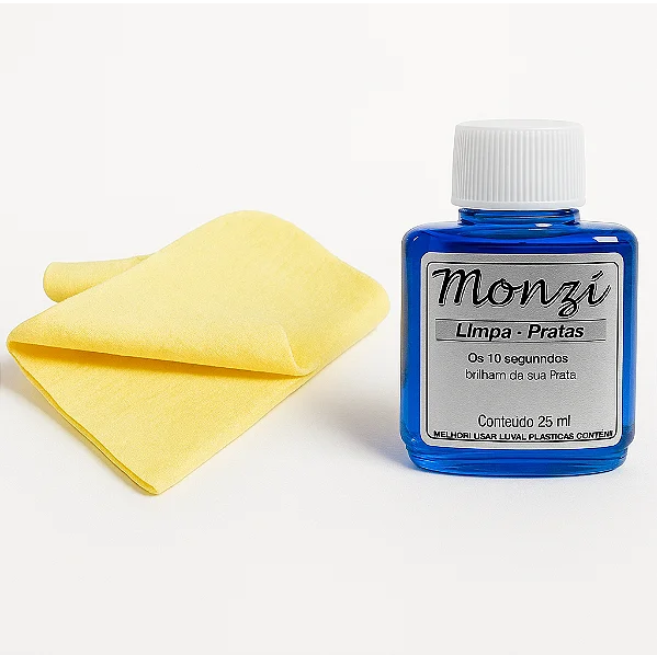 Kit Limpa Pratas (Monzi + Flanela Mágica)