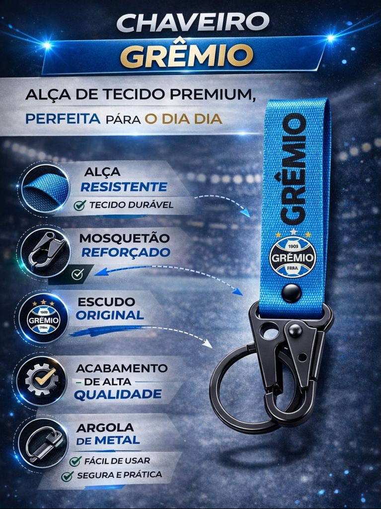 Chaveiro ClipKey Grêmio