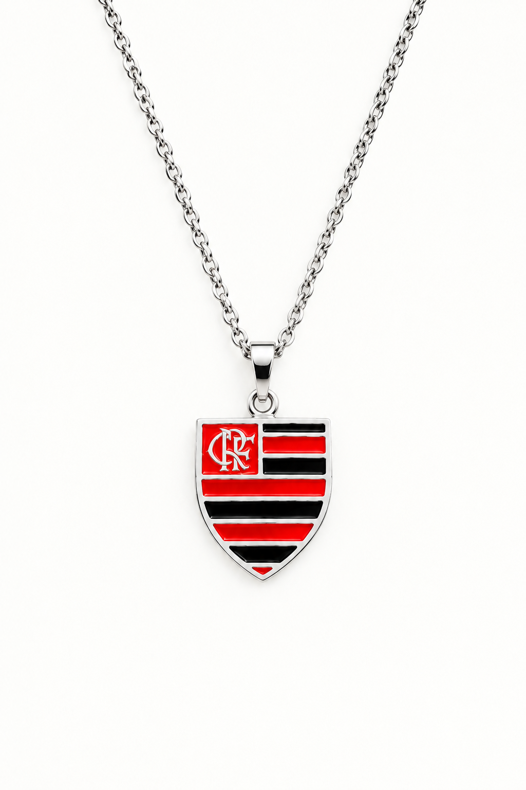 Cordão com Escudo Colorido do Flamengo + Caixinha de Brinde