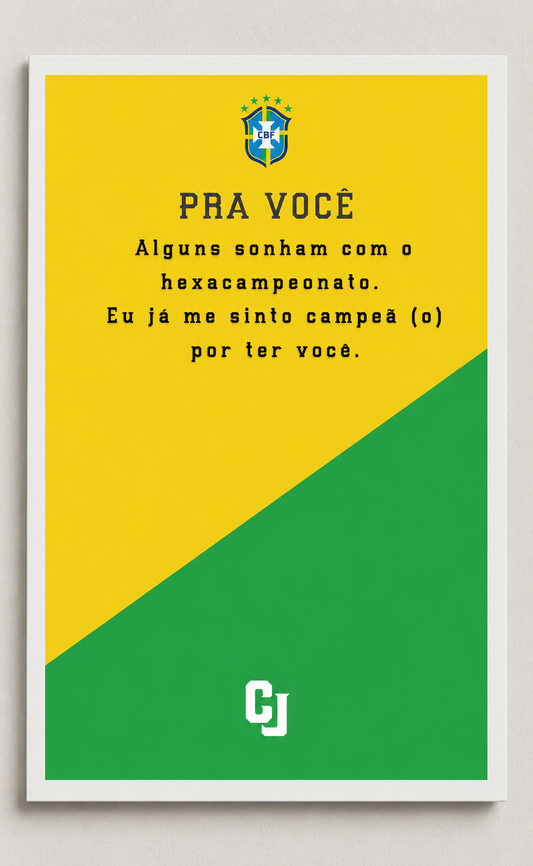 Escapulário Brasil - CBF (Cartão-Presente)