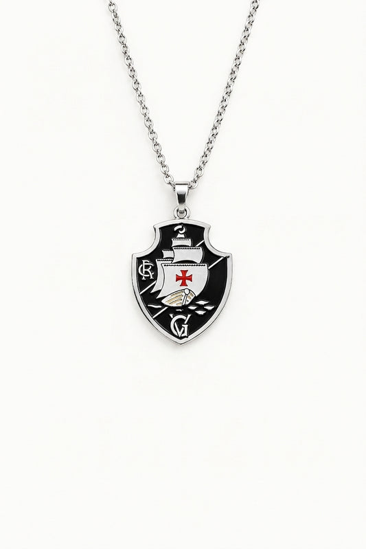 Cordão com Escudo do Vasco + Caixinha de Brinde