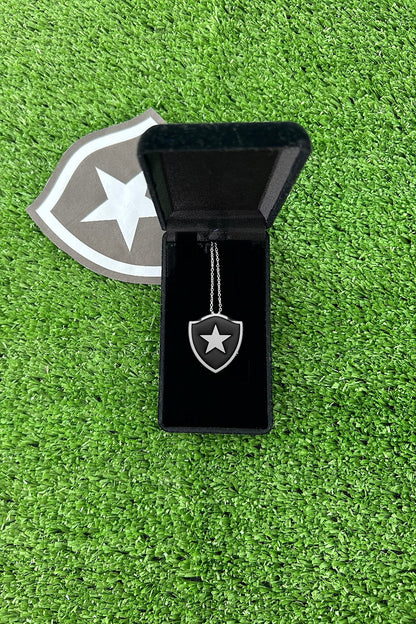 Cordão do Botafogo de 45 cm dentro da caixinha de veludo que acompanha o pedido