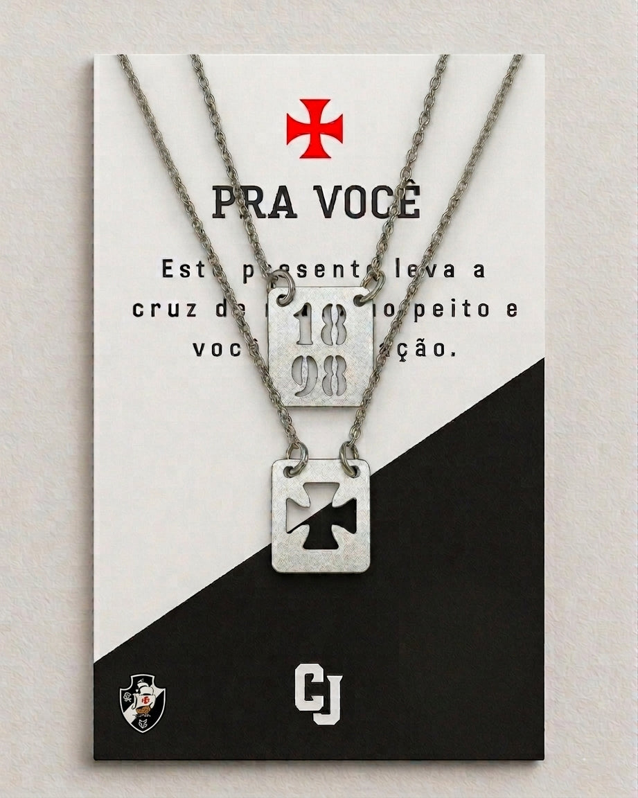 Escapulário do Vasco da Gama + Cartão de Presente — Oficial do Torcedor